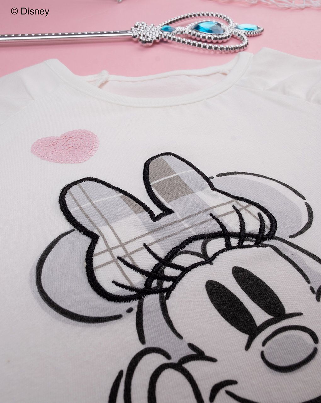 παιδική μπλούζα λευκή με τη minnie για κορίτσι - Prénatal