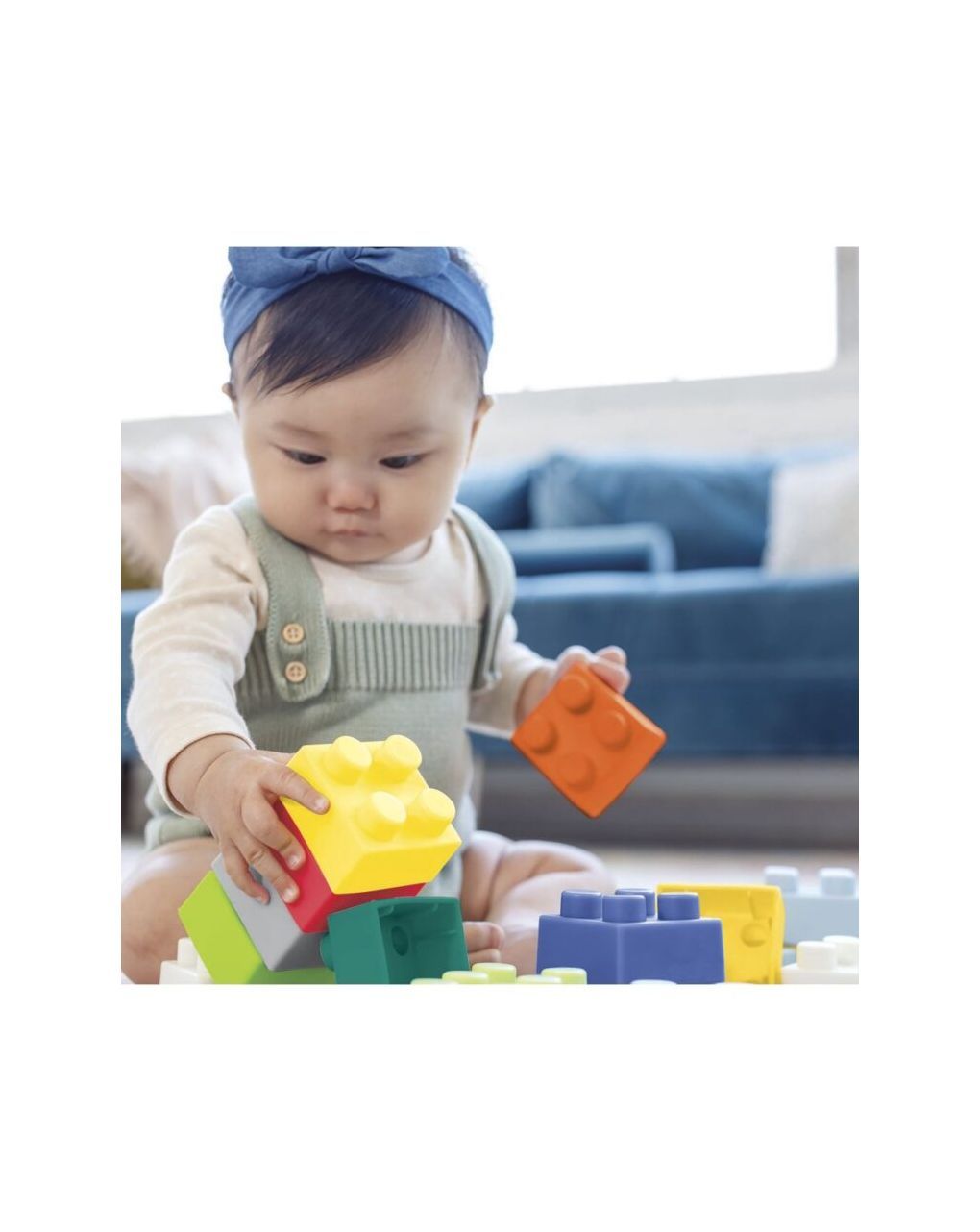 Infantino εκπαιδευτικό παιχνίδι τουβλάκια super soft 1st building blocks b-315058 - INFANTINO