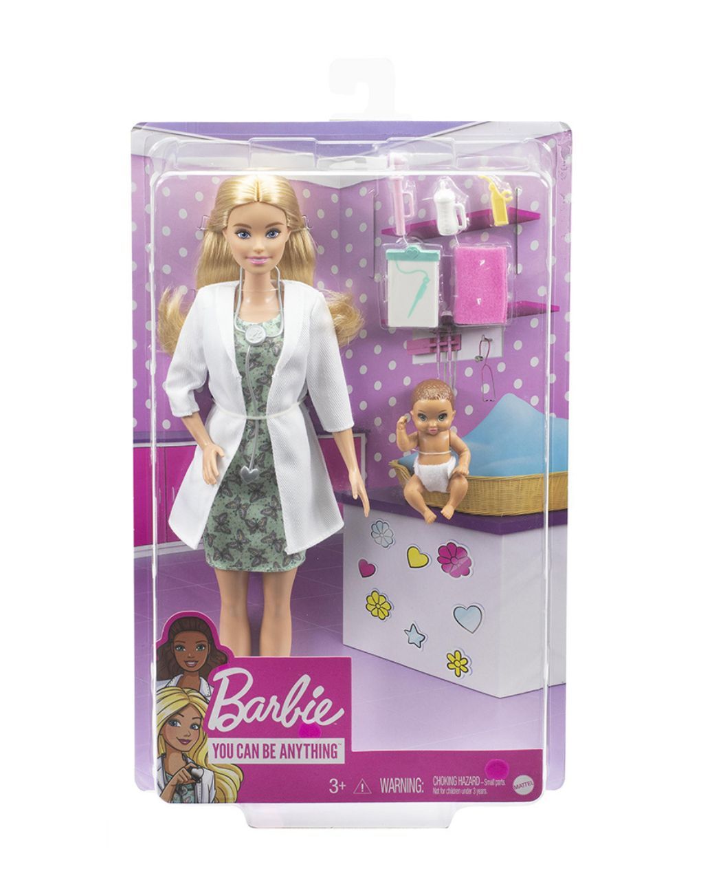 Mattel barbie γιατρός για μωράκι gvk03