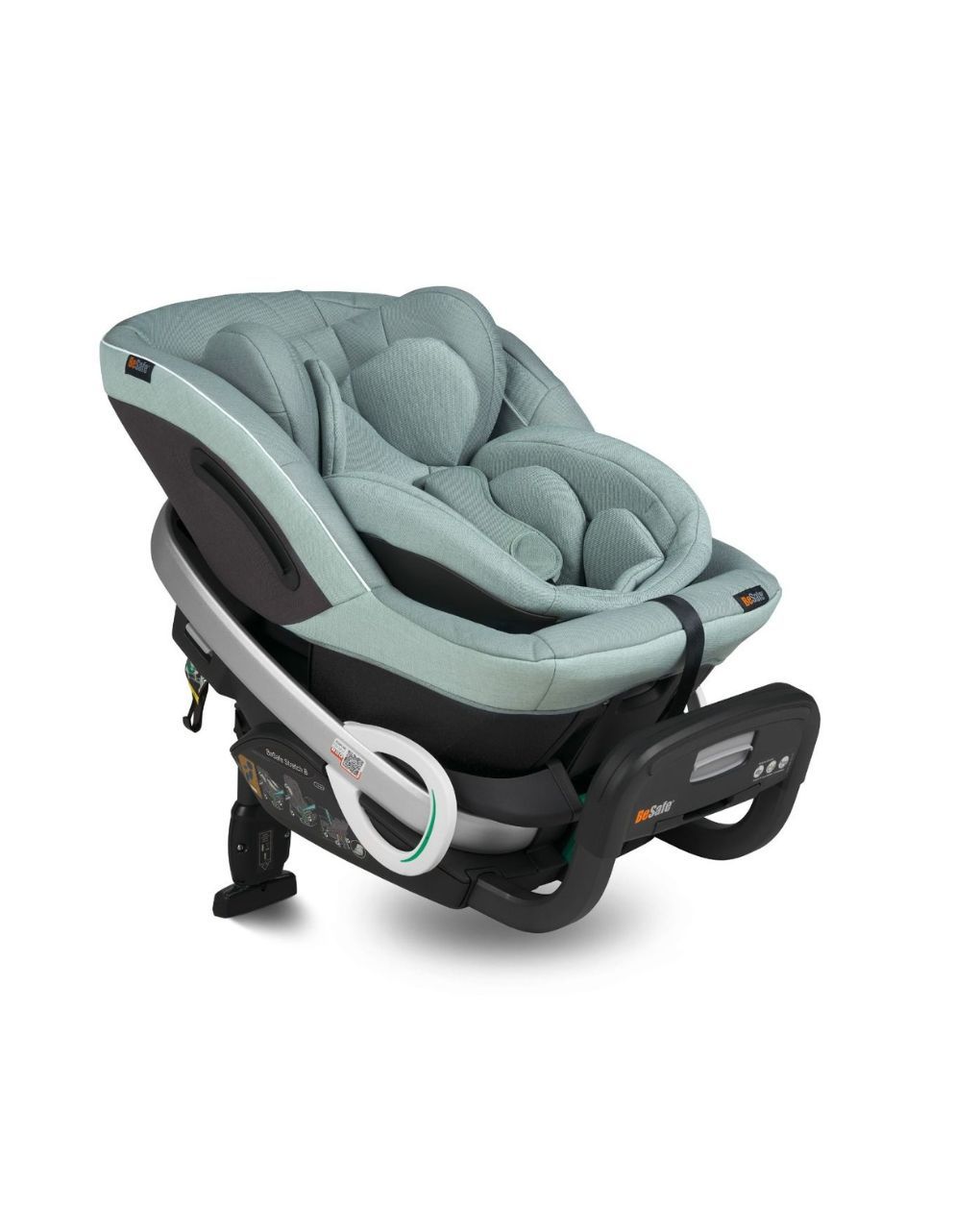 Besafe αντεστραμμένο κάθισμα αυτοκινήτου stretch b i-size (40-125cm) green melange 11025670.sgm
