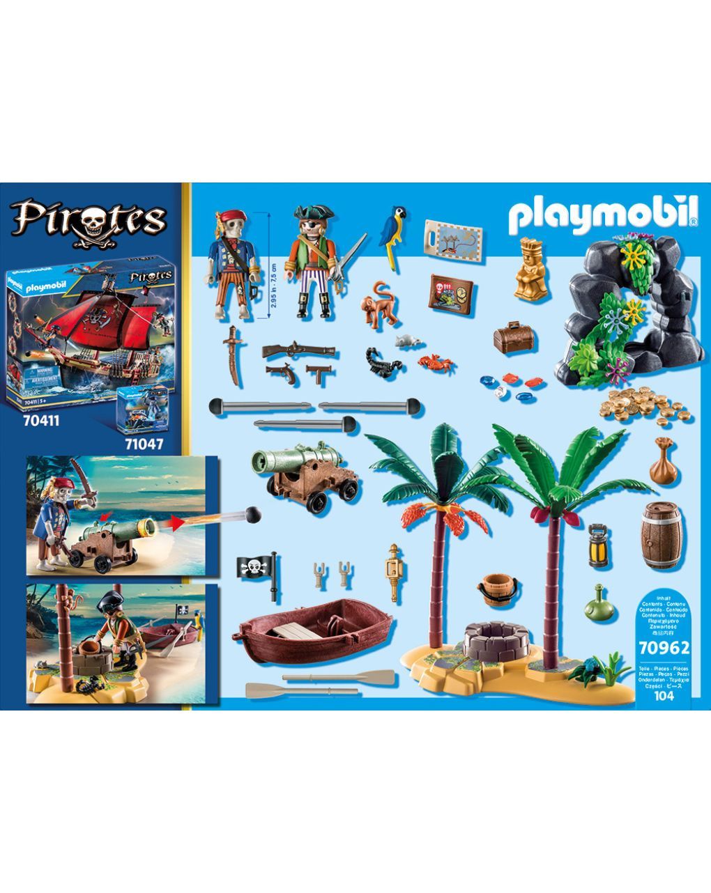 Playmobil pirates πειρατικό νησί θησαυρού 70962 - PLAYMOBIL : PROMOPACK
