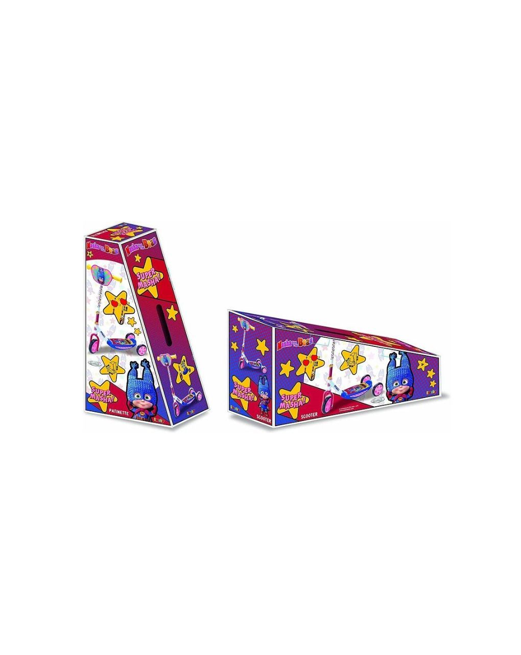 Smoby masha and the bear scooter με 3 τροχούς 7600750173 - Smoby