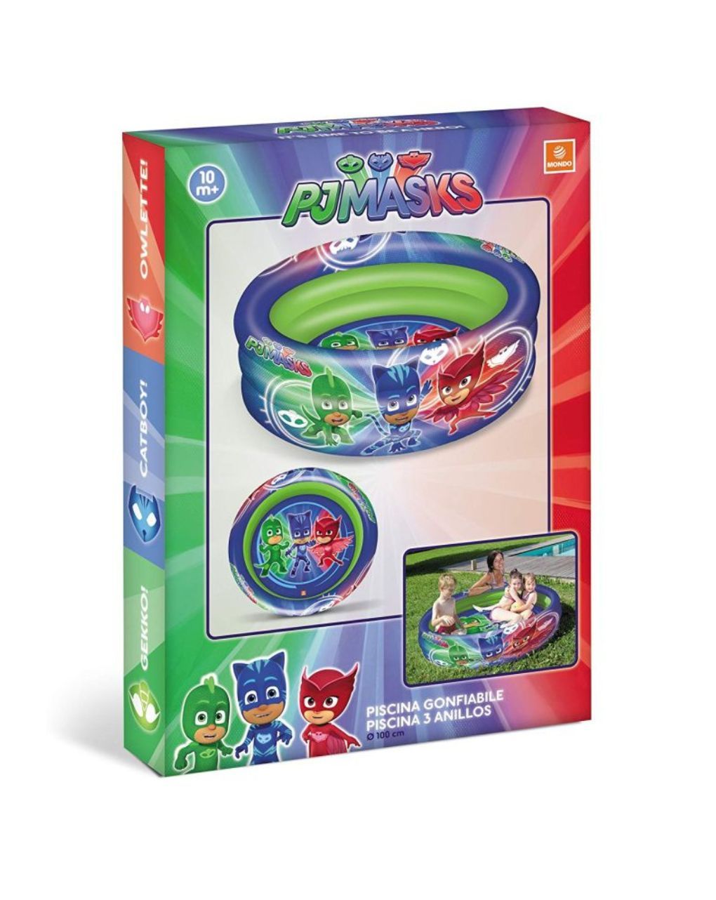 Mondo φουσκωτή πισίνα pj masks 100εκ - Mondo