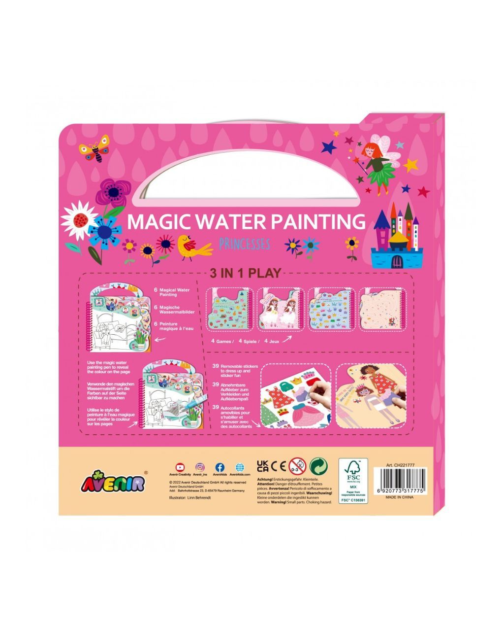 Avenir magic water painting-princesses 60816 - AVENIR