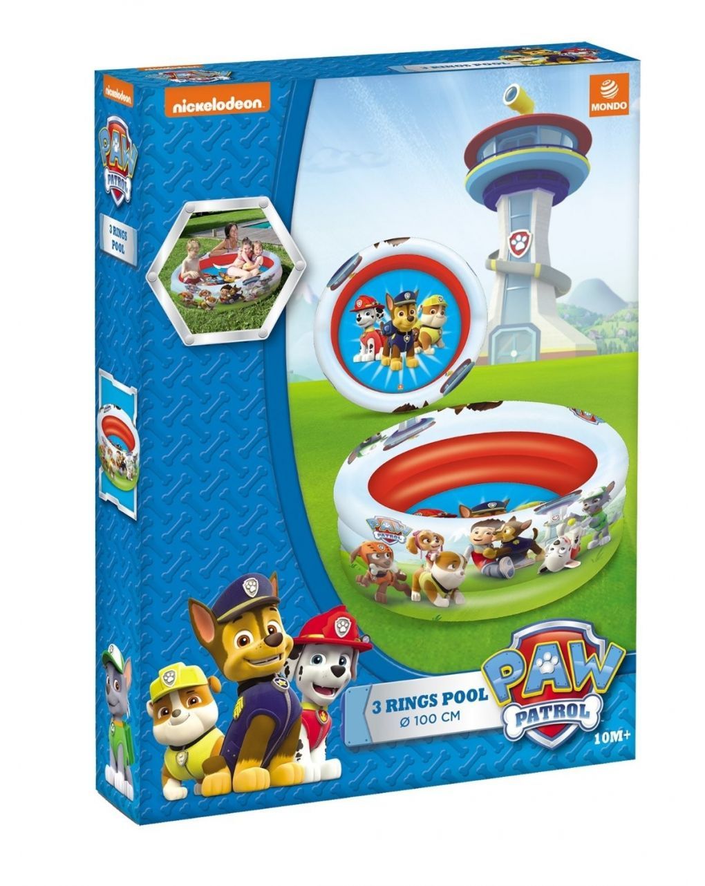 Mondo φουσκωτή πισίνα paw patrol 100εκ - Mondo