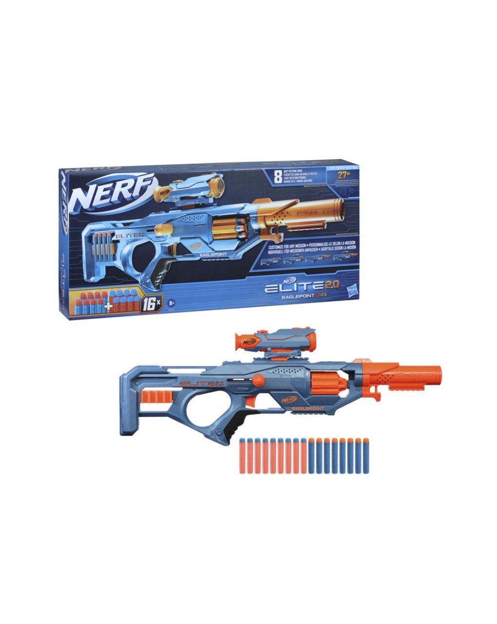 Hasbro nerf elite 2.0 eaglepoint rd 8 f0423 - NERF