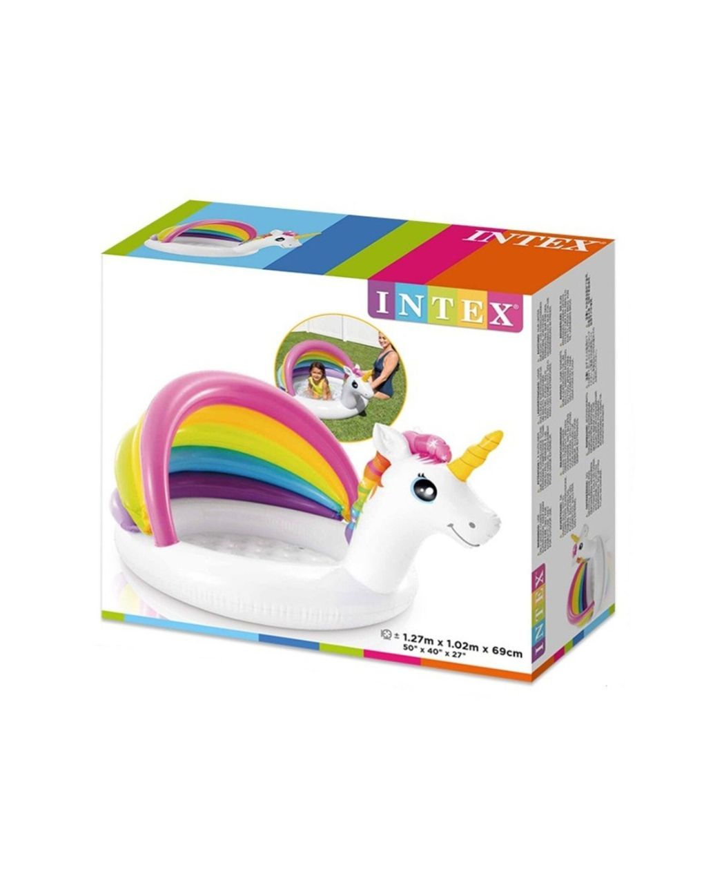 Intex φουσκωτή πισίνα unicorn baby pool 57113np - Intex