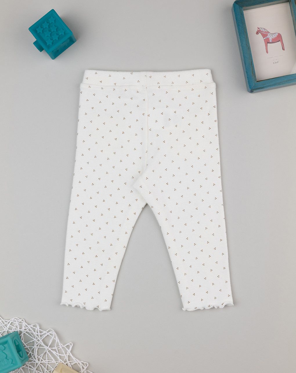 βρεφικό κολάν σενίλ λευκό με λουλούδια για κορίτσι - Prénatal