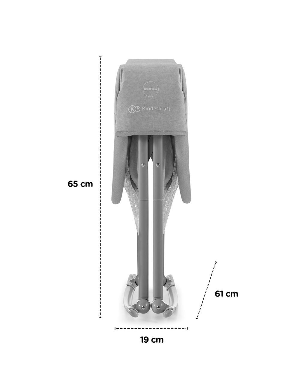 Kinderkraft βρεφικό λίκνο 3 σε 1 lovi grey - Kinderkraft