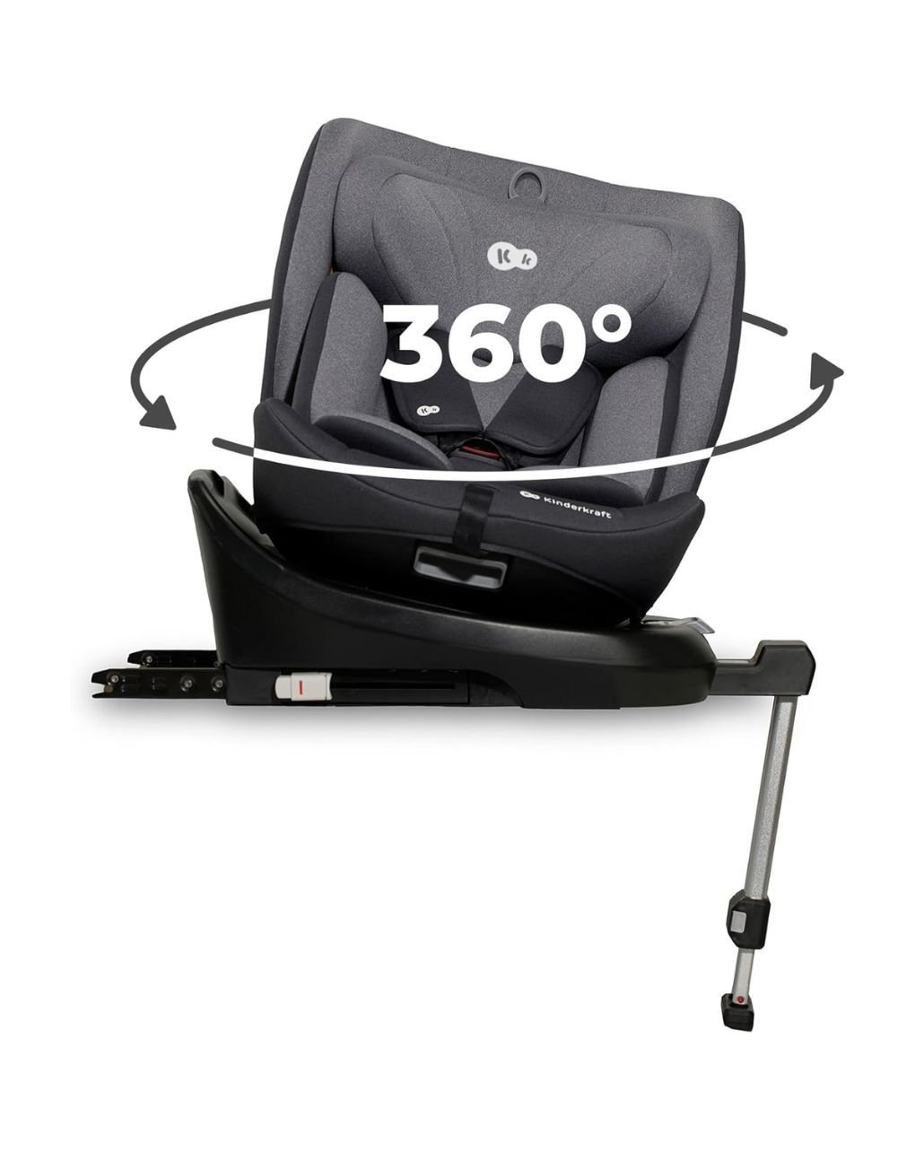 Kinderkraft κάθισμα αυτοκινήτου i-360 (40-150cm) grey kci36000gry0000 - Kinderkraft