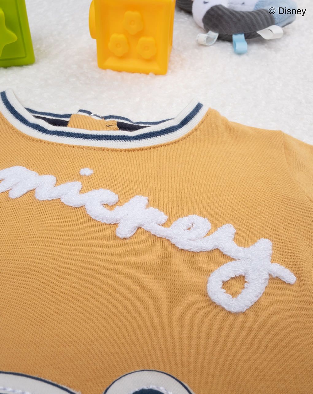 βρεφική μπλούζα μουσταρδί mickey για αγόρι - Prénatal
