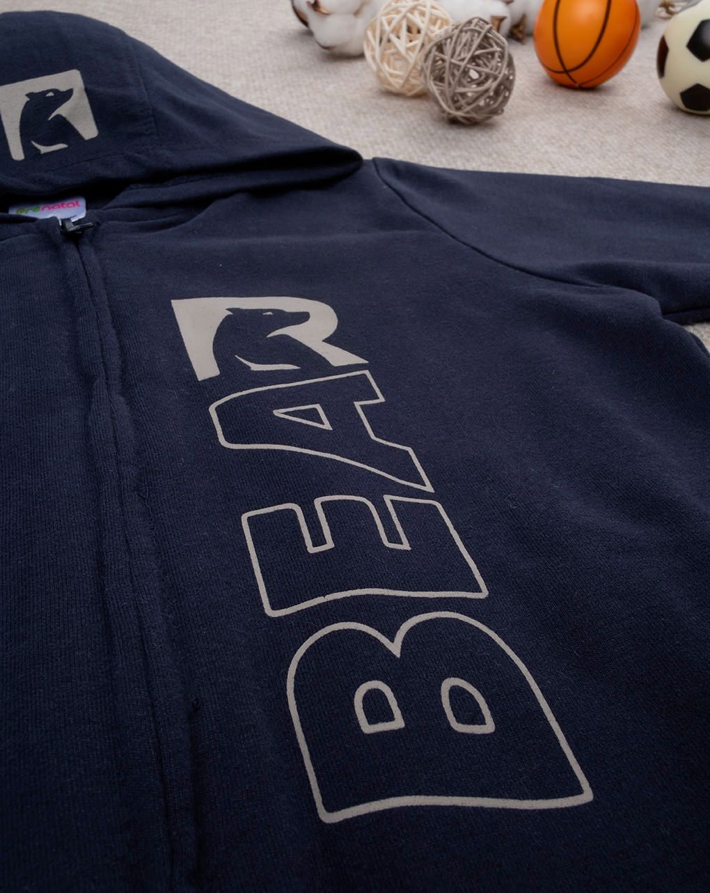 παιδική ζακέτα φούτερ μπλε bear για αγόρι - Prénatal