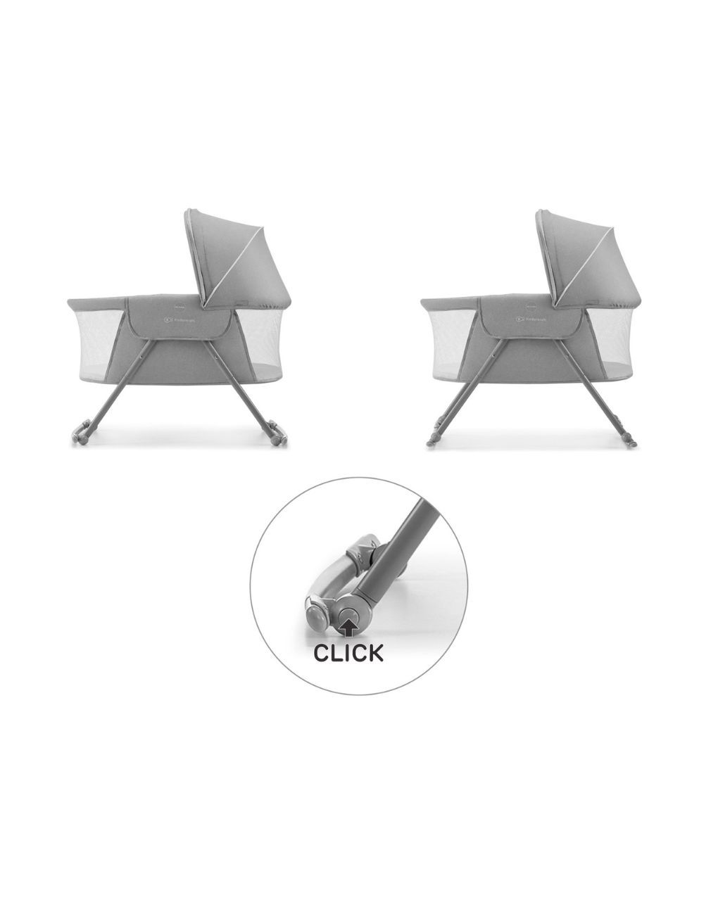 Kinderkraft βρεφικό λίκνο 3 σε 1 lovi grey - Kinderkraft