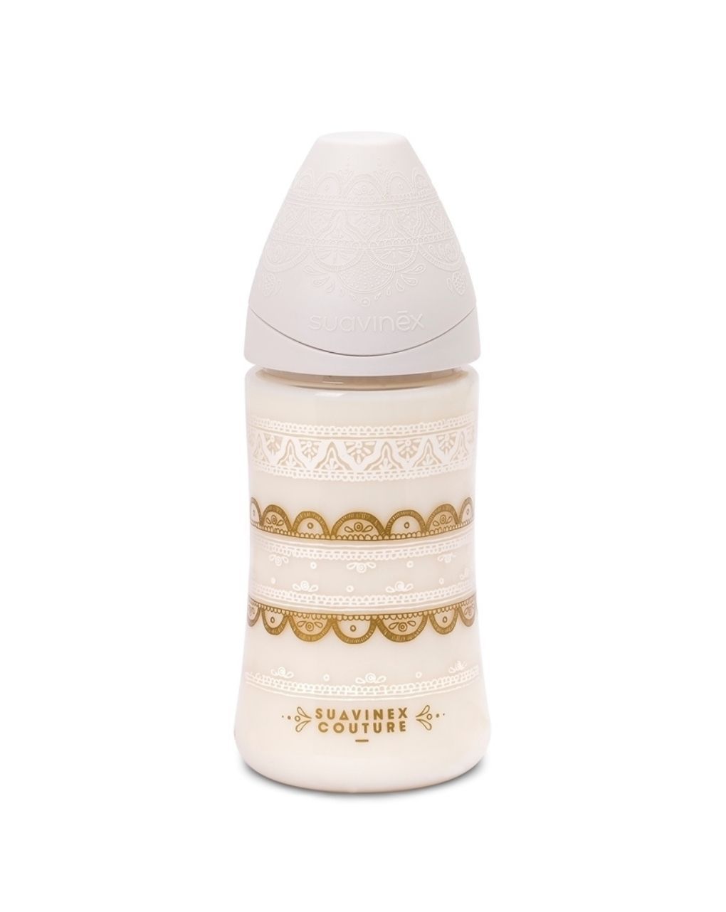 Suavinex πλαστικό μπιμπερό 360ml 4m+ new couture gold yellow