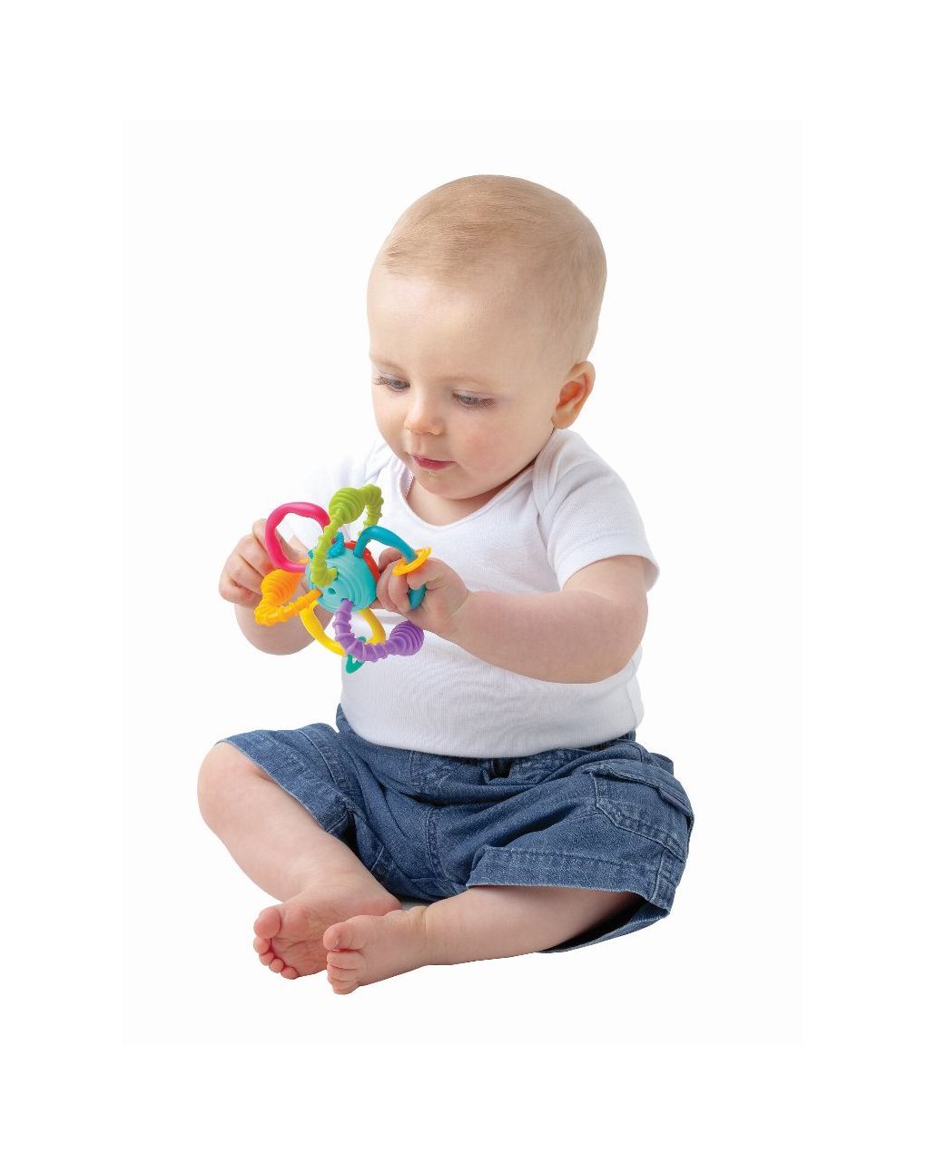 Playgro bend & twist ball, μασητικό με κρίκους & υφές 4086162 - Playgro