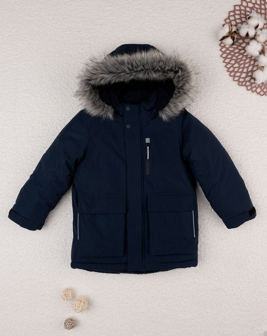 παιδικό μπουφάν μπλε για αγόρι - Prénatal