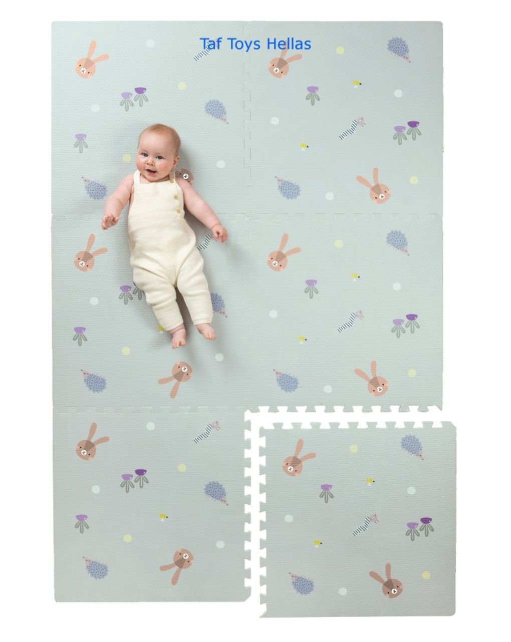 Taf toys χαλάκι δραστηριοτήτων urban garden xl soft puzzle mat t-13205