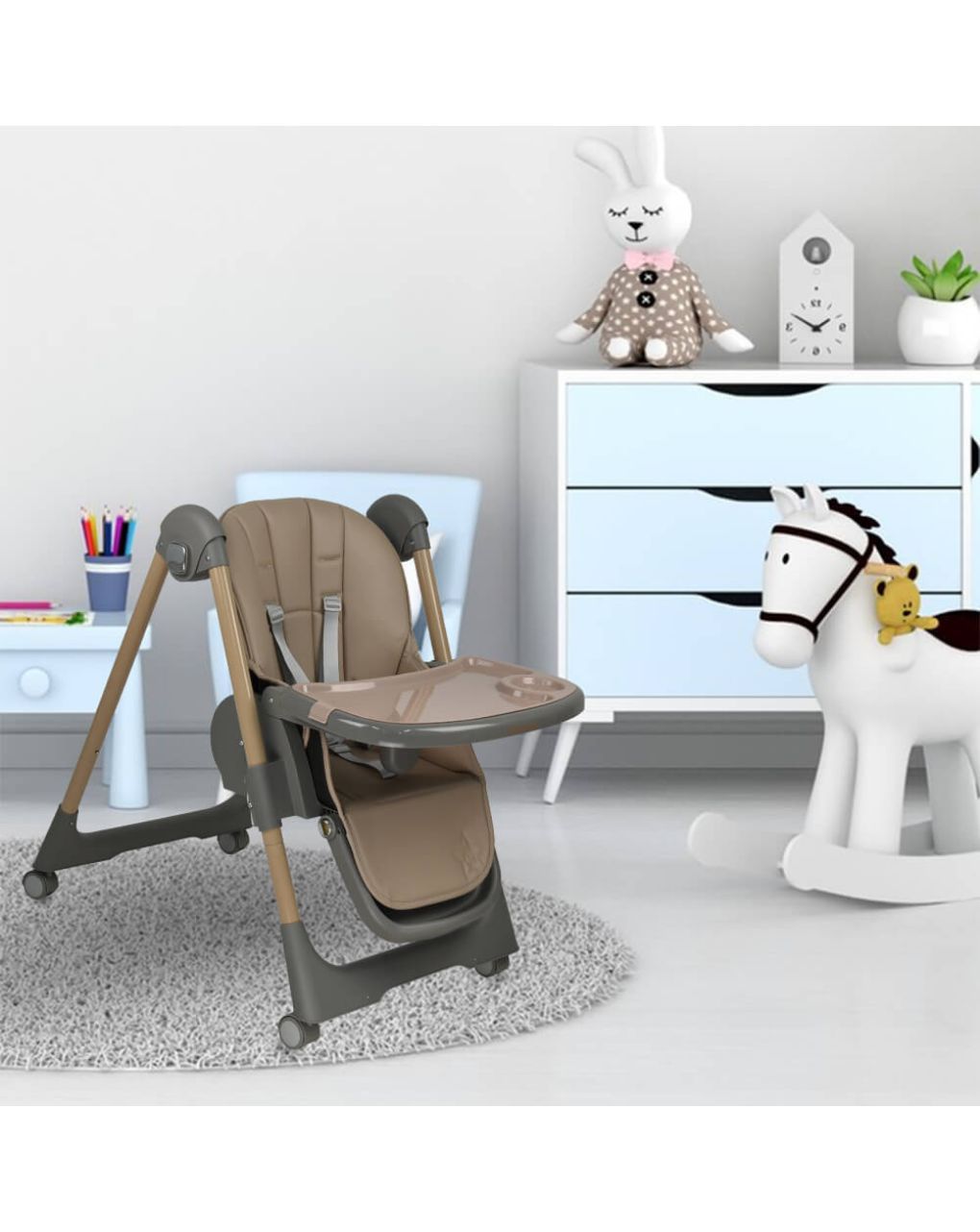 Bebe stars καρέκλα φαγητού milk beige 866-182 - Bebe Stars