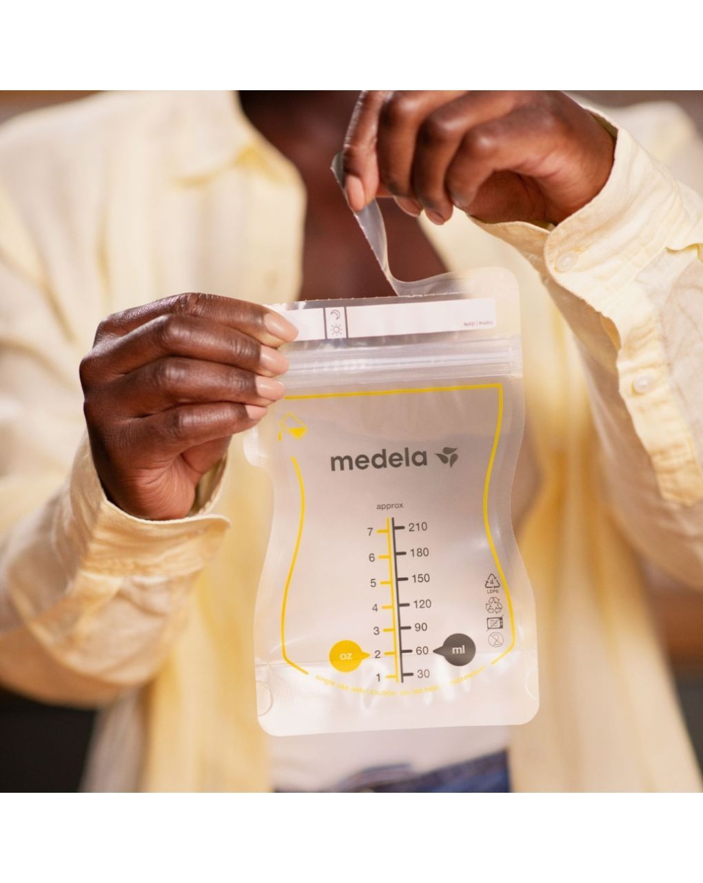 Medela easy pour σακουλάκια φύλαξης μητρικού γάλακτος 25τμχ 210ml - Medela