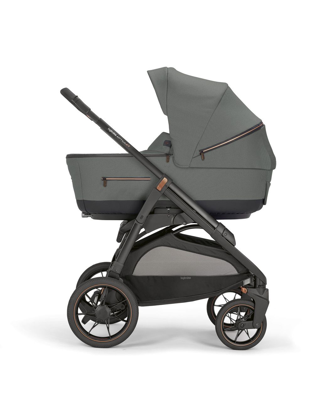 Inglesina σύστημα μεταφοράς aptica xt system quattro με κάθισμα darwin recline taiga green/total black - Inglesina