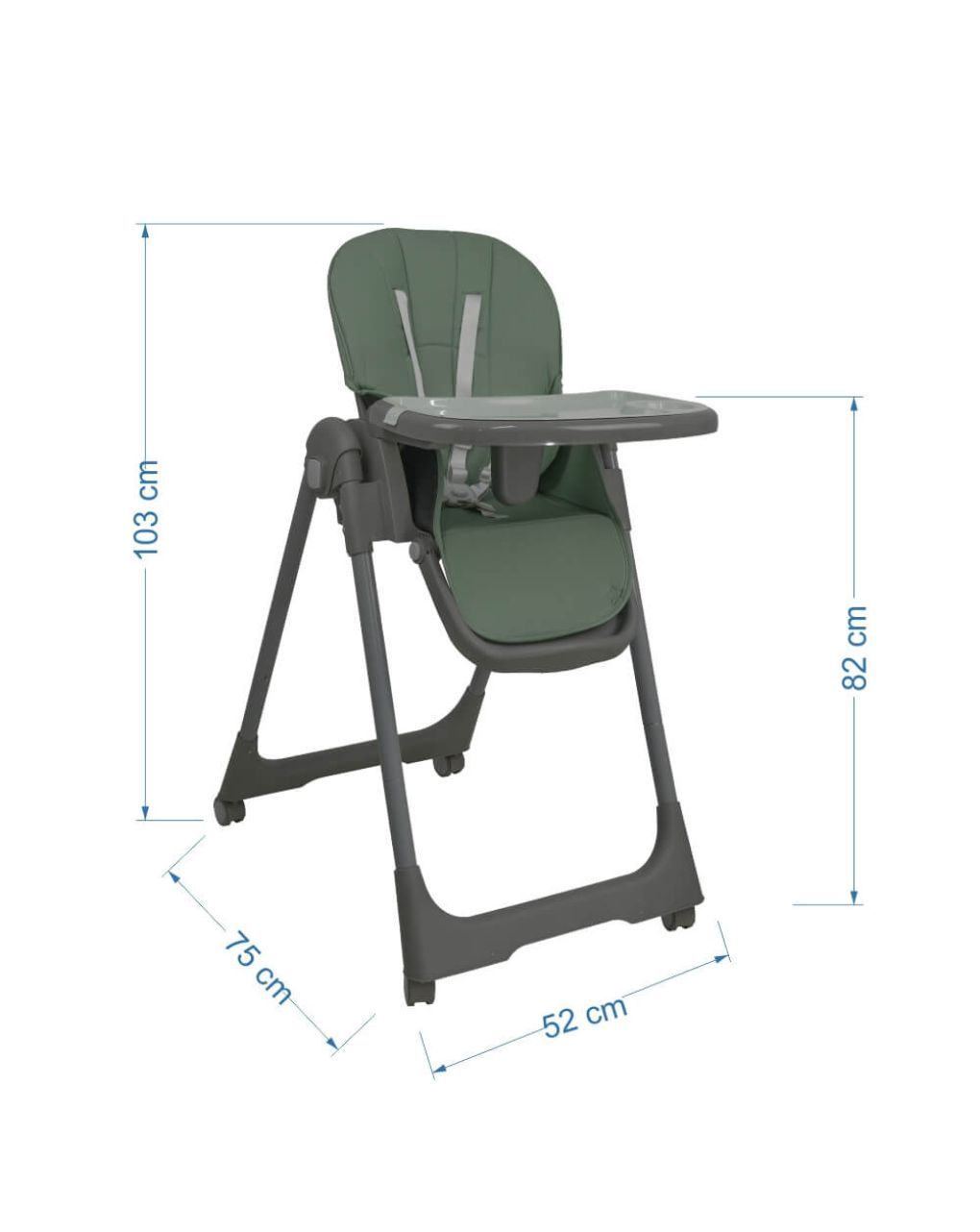 Bebe stars καρέκλα φαγητού milk mint 866-174 - Bebe Stars