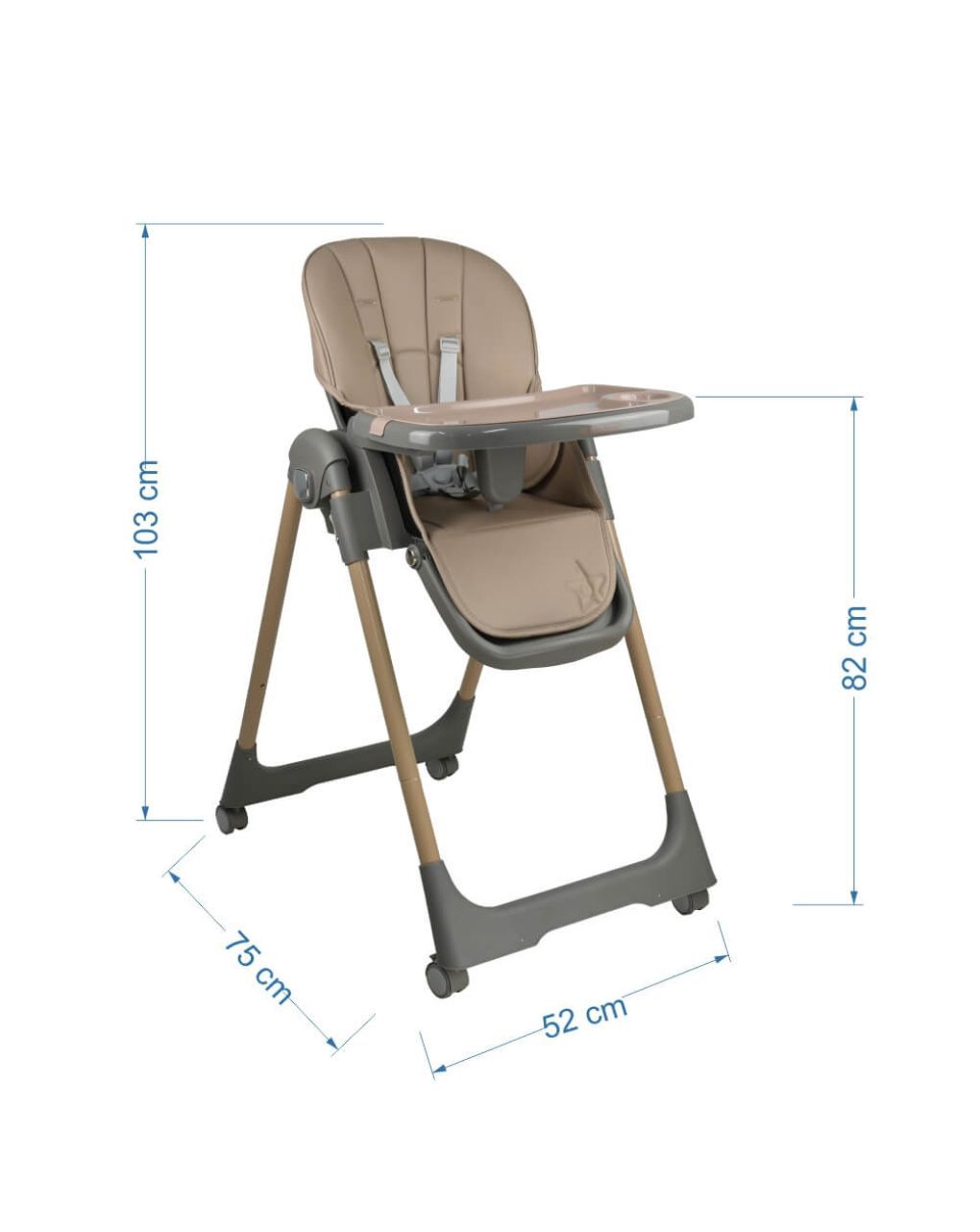 Bebe stars καρέκλα φαγητού milk beige 866-182 - Bebe Stars