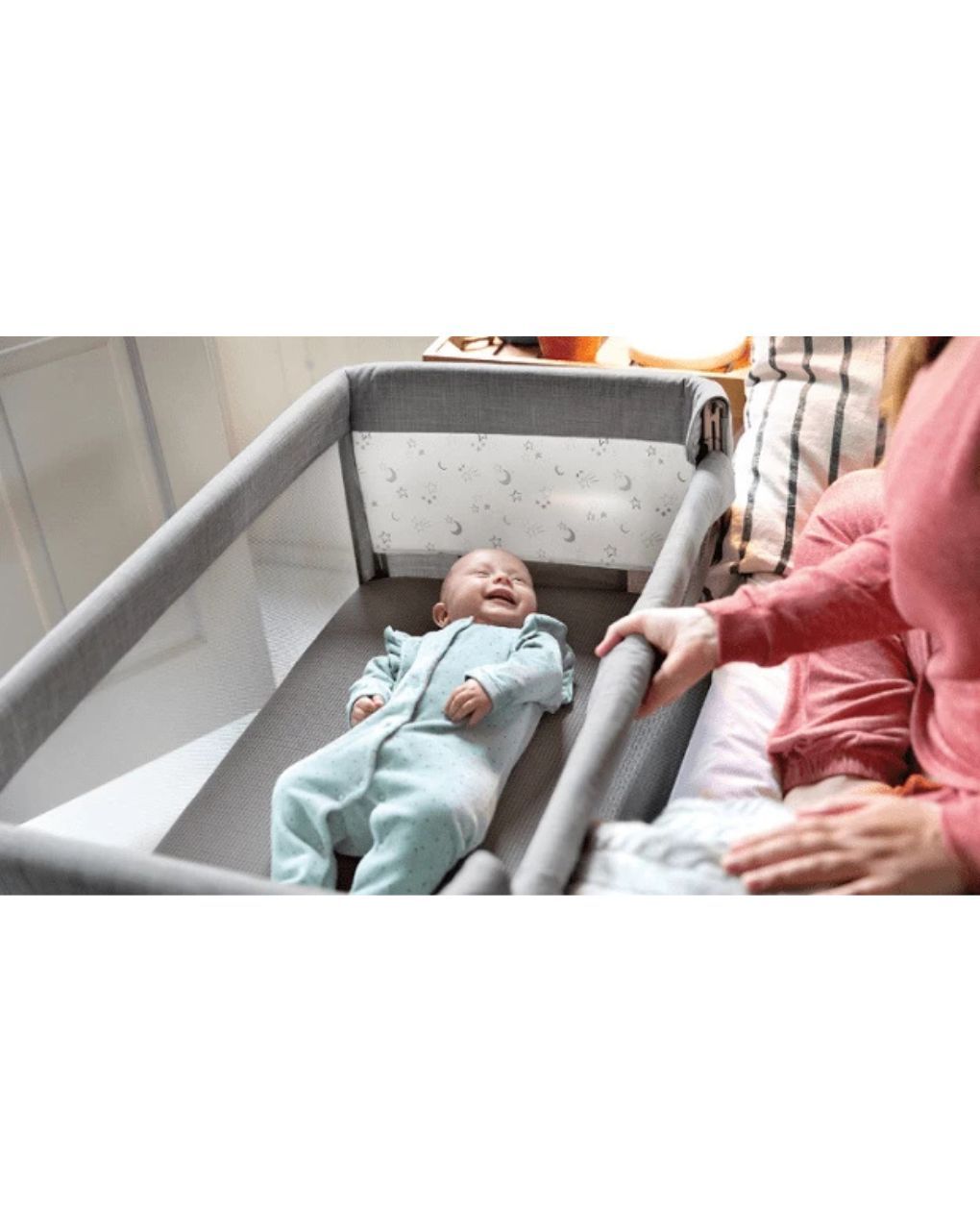 Joie βρεφικό λίκνο roomie glide foggy grey p1814aafgy000 - Joie