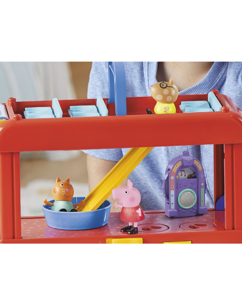 Hasbro peppa pig toys παιχνίδια 2 σε 1 peppa’s party bus f8881 - Peppa Pig