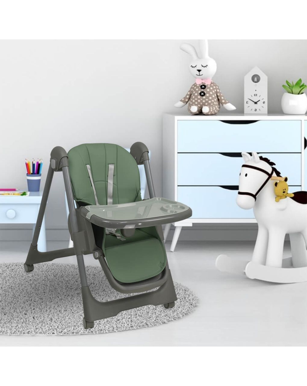 Bebe stars καρέκλα φαγητού milk mint 866-174 - Bebe Stars