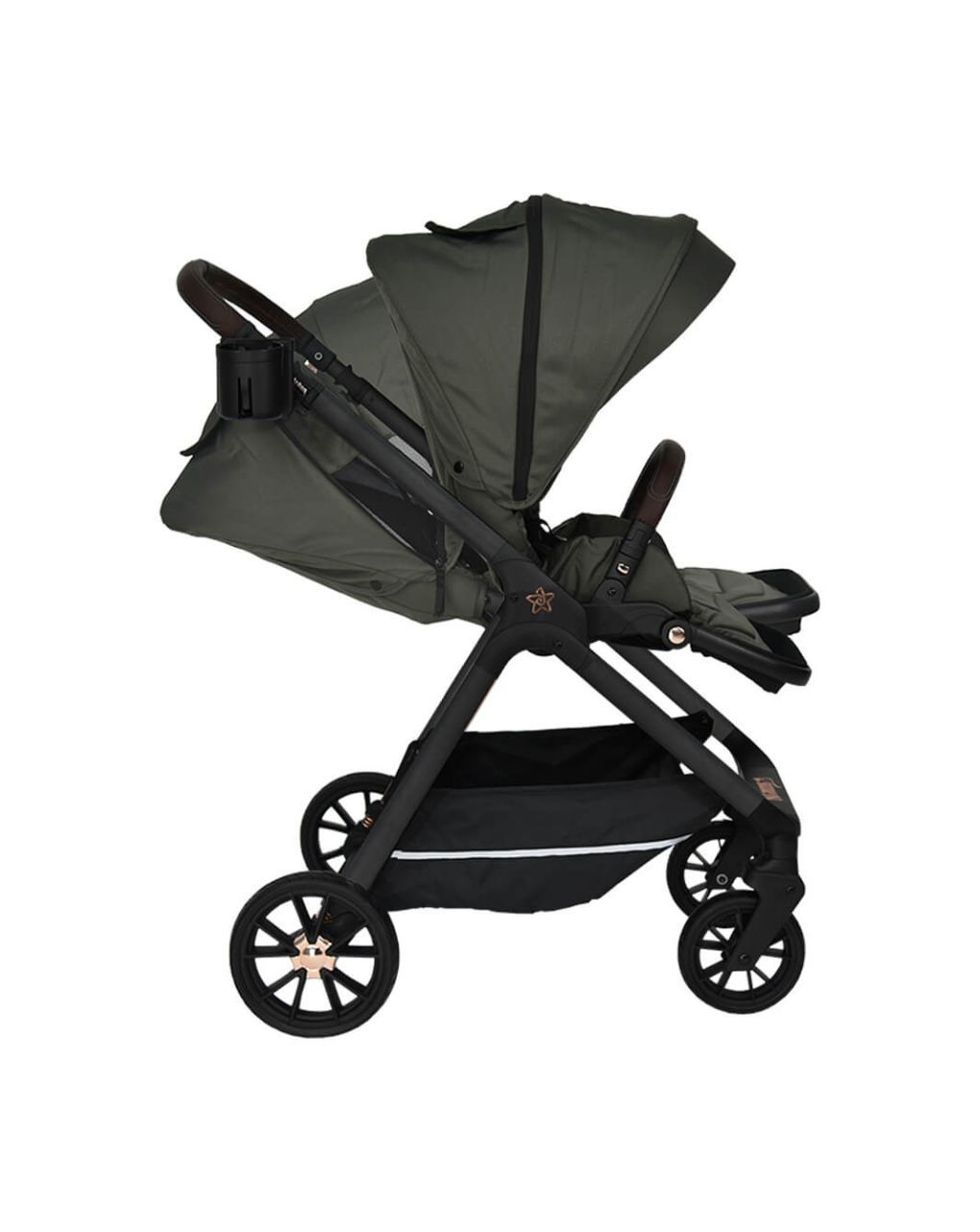 Bebe stars καρότσι nammas olive 346-189 - Bebe Stars