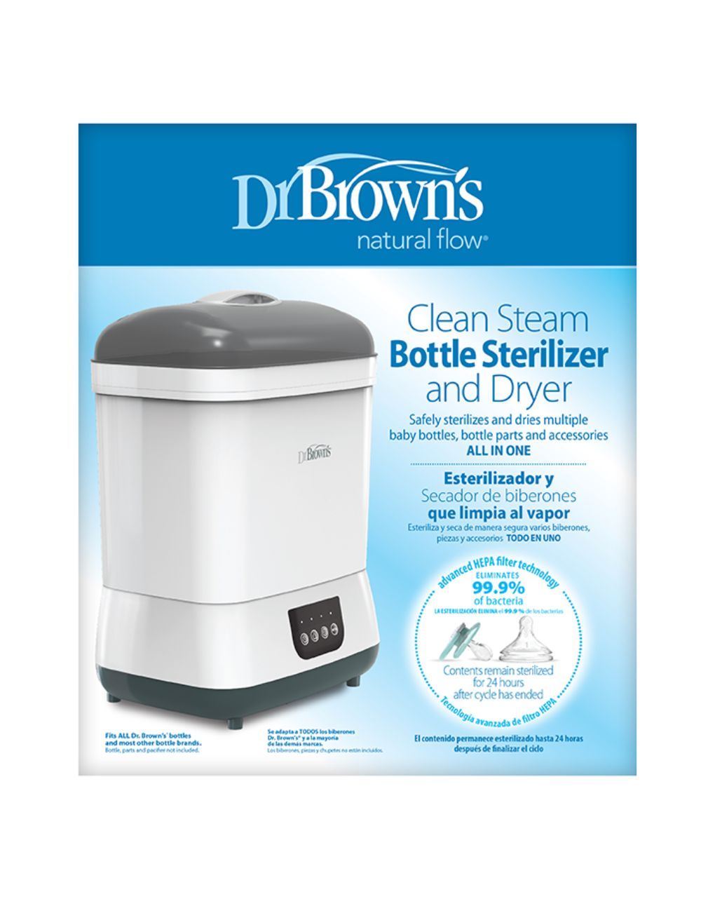 Dr. brown's ηλεκτρικός αποστειρωτής και στεγνωτήρας με φίλτρο αέρα hepa ac178 - Dr Browns