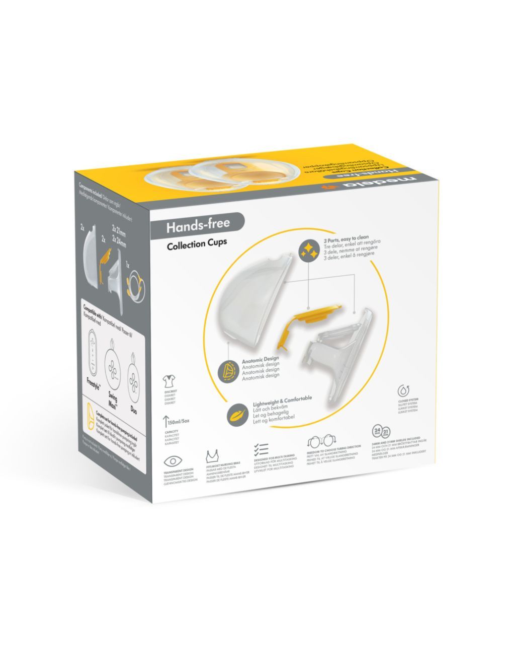 Medela hands free cups σετ συλλογής μητρικού γάλακτος για το swing maxi™ - Medela