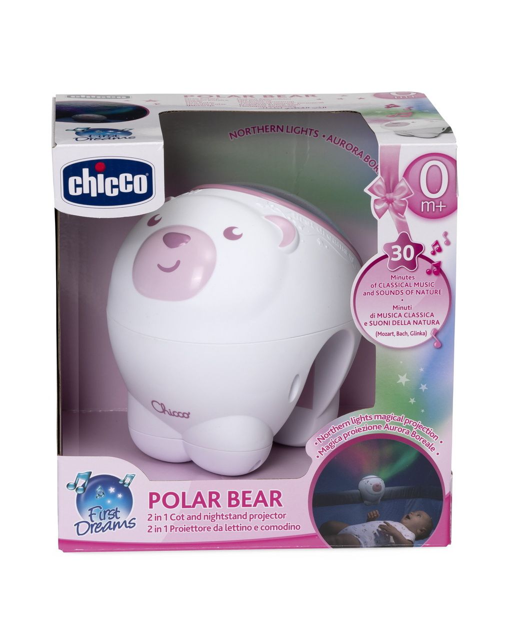 Chicco προτζέκτορας polar bear ροζ y01-11558-10 - Chicco