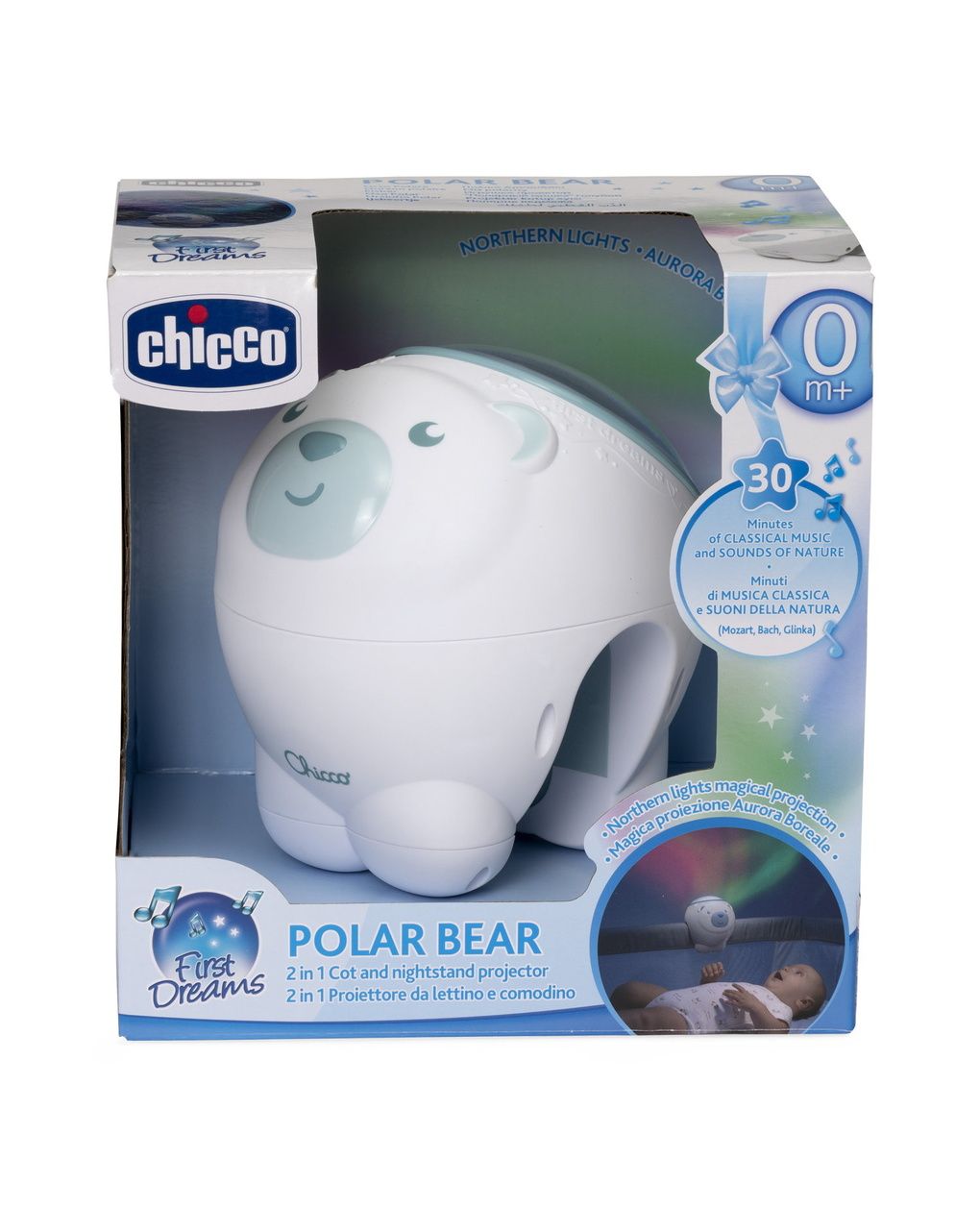 Chicco προτζέκτορας polar bear σιέλ y01-11558-20 - Chicco