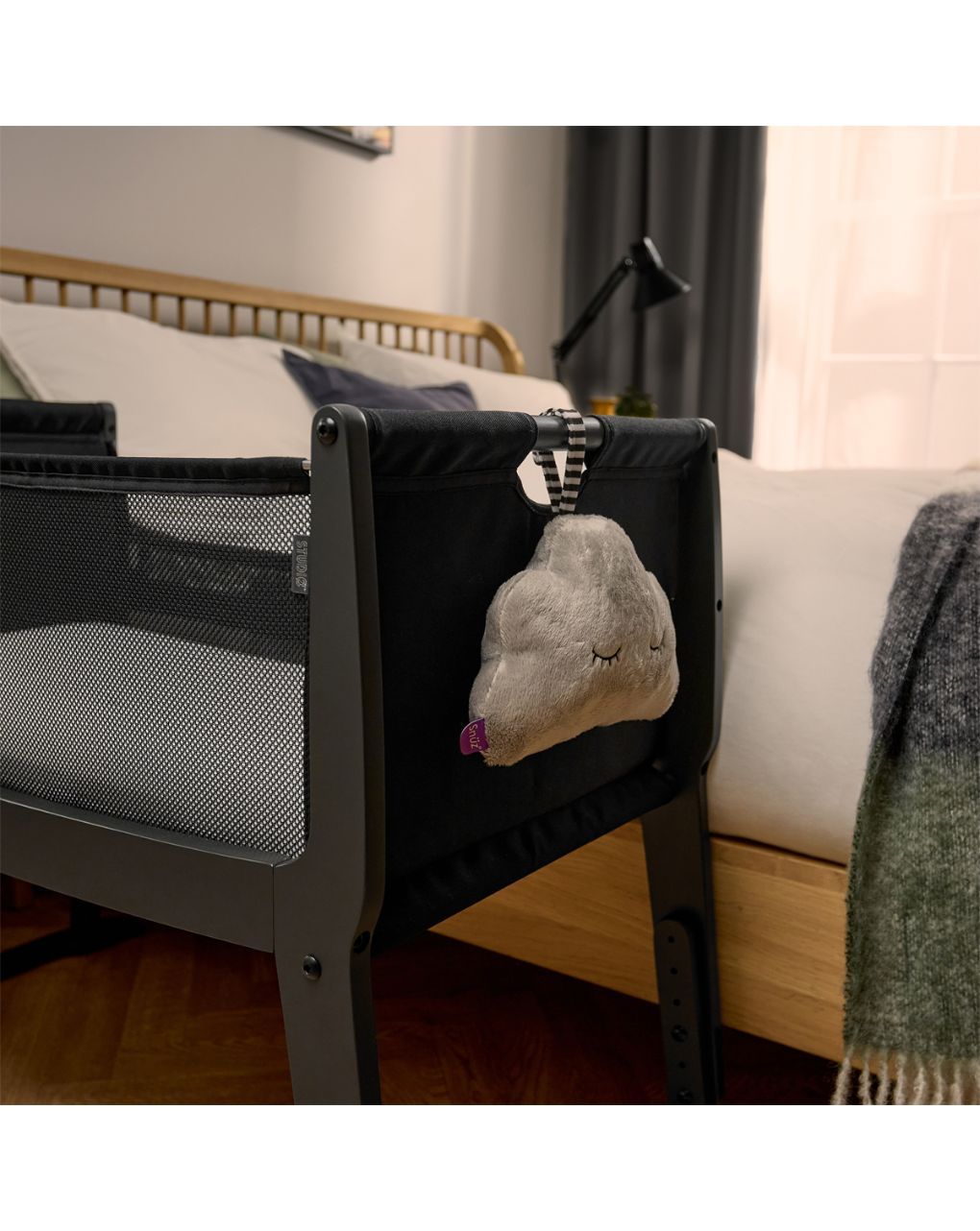 Snuz βρεφικό λίκνο snuzpod4 studio brooklyn graphite gsfn032e - Snuz