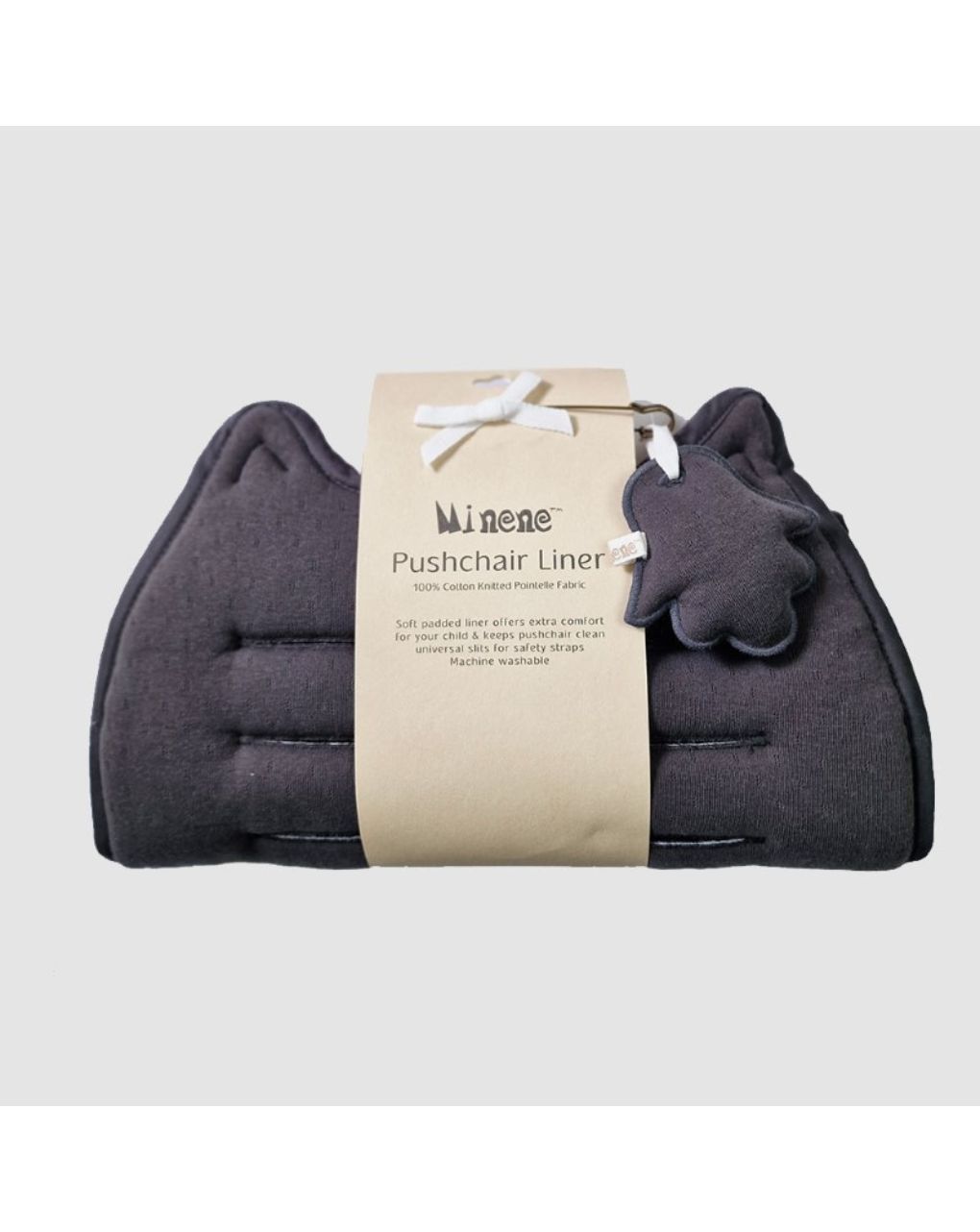 Minene κάλυμμα καροτσιού pointelle charcoal grey 14315001390os - Minene