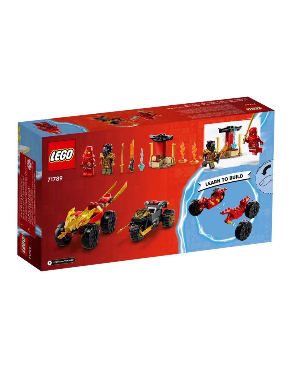 Lego ninjago kai & ras's car & bike battle 71789 - Lego, Lego Ninjago