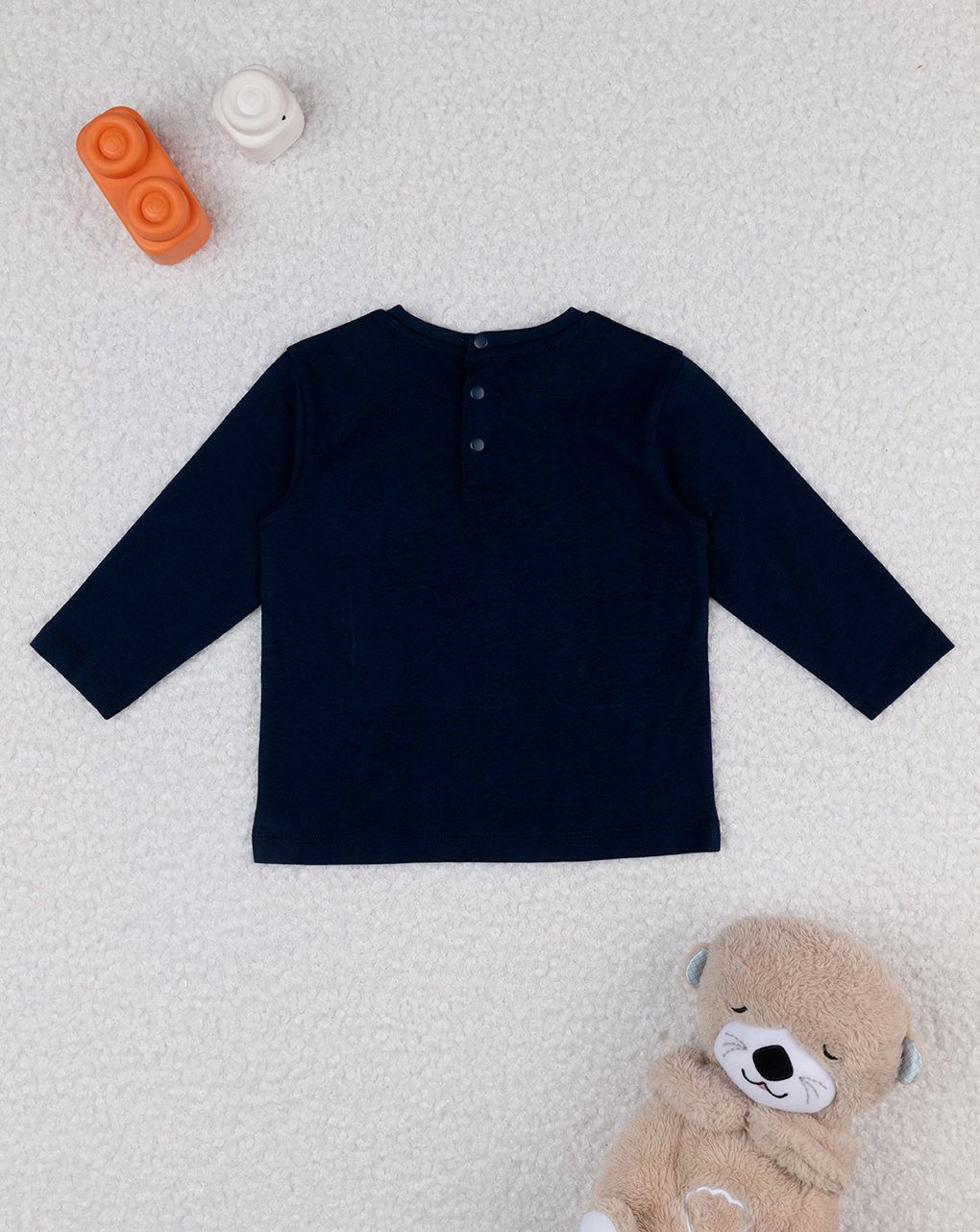 βρεφική μπλούζα μπλε fun crew για αγόρι - Prénatal