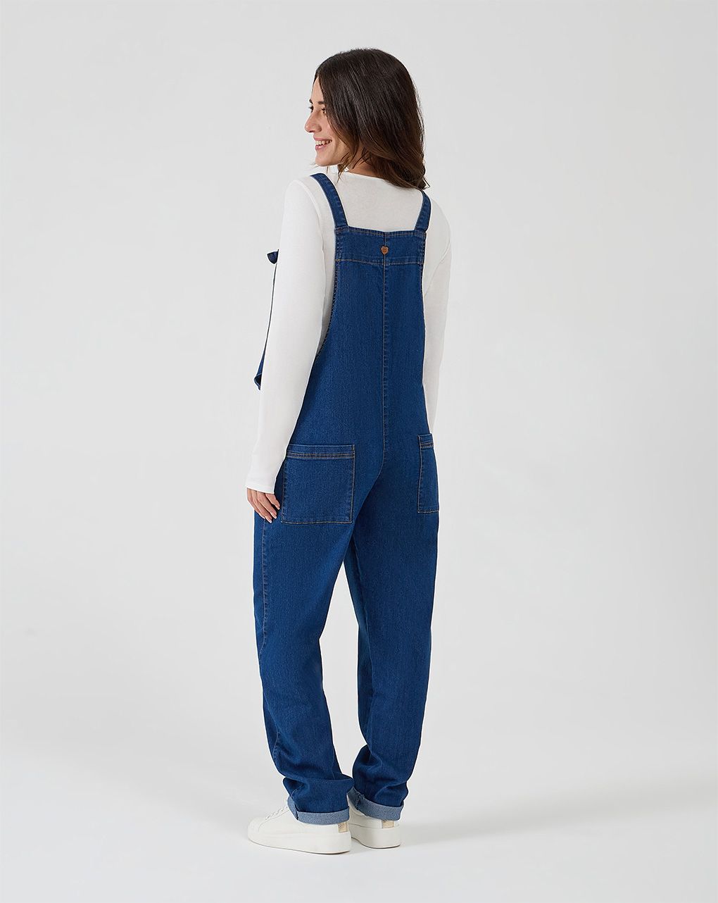 γυναικεία τζιν σαλοπέτα εγκυμοσύνης/θηλασμού μπλε - Prénatal