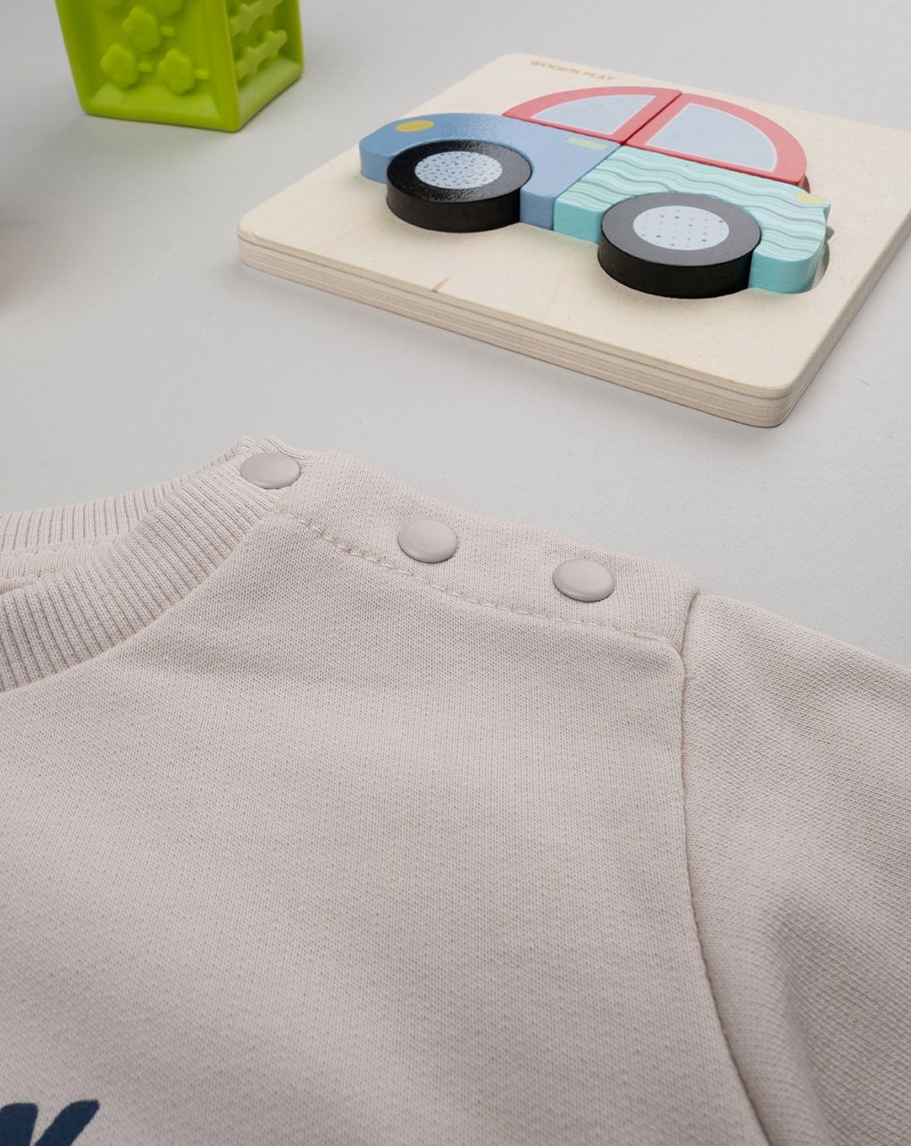 βρεφικό σετ μπλούζα φούτερ και φόρμα work zone για αγόρι - Prénatal