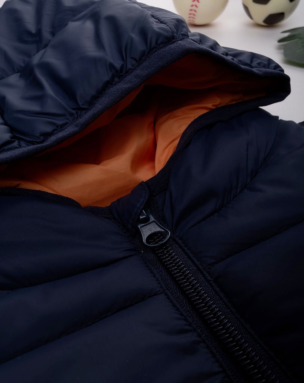 παιδικό μπουφάν puffer μπλε/μπεζ για αγόρι - Prénatal