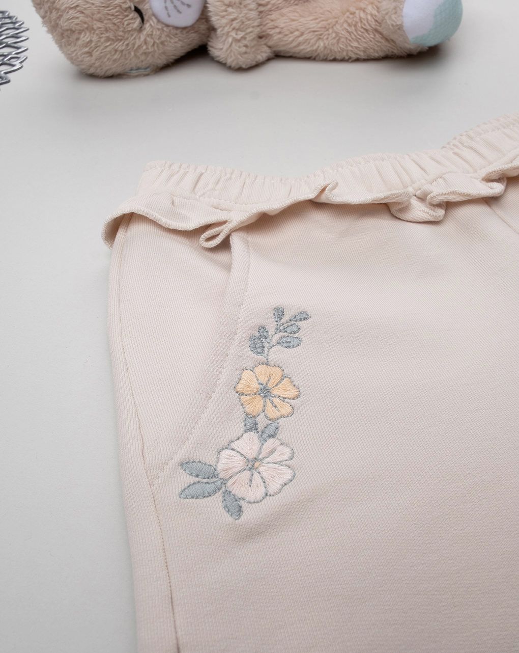 παιδικό παντελόνι φούτερ με κεντήματα για κορίτσι - Prénatal
