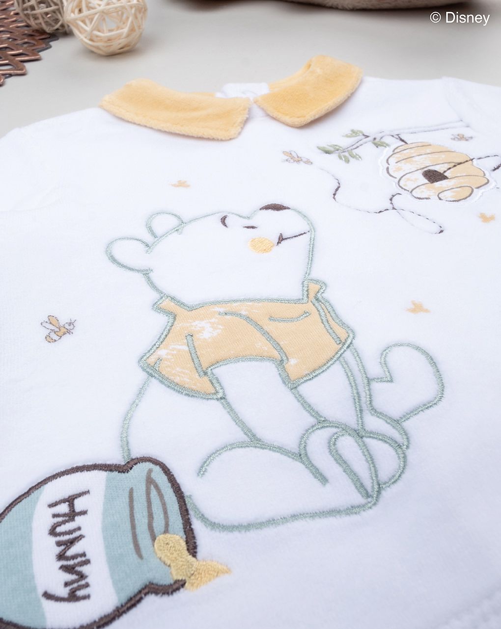 βρεφικό σετ σενίλ μπλούζα και γκέτα winnie για αγόρι - Prénatal