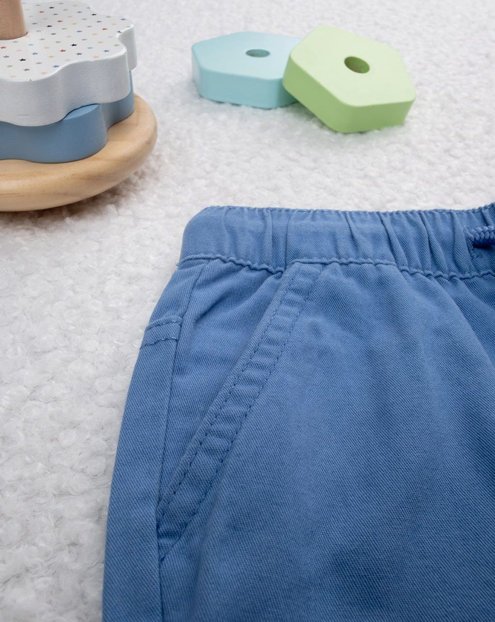 βρεφικό παντελόνι twill μπλε για αγόρι - Prénatal