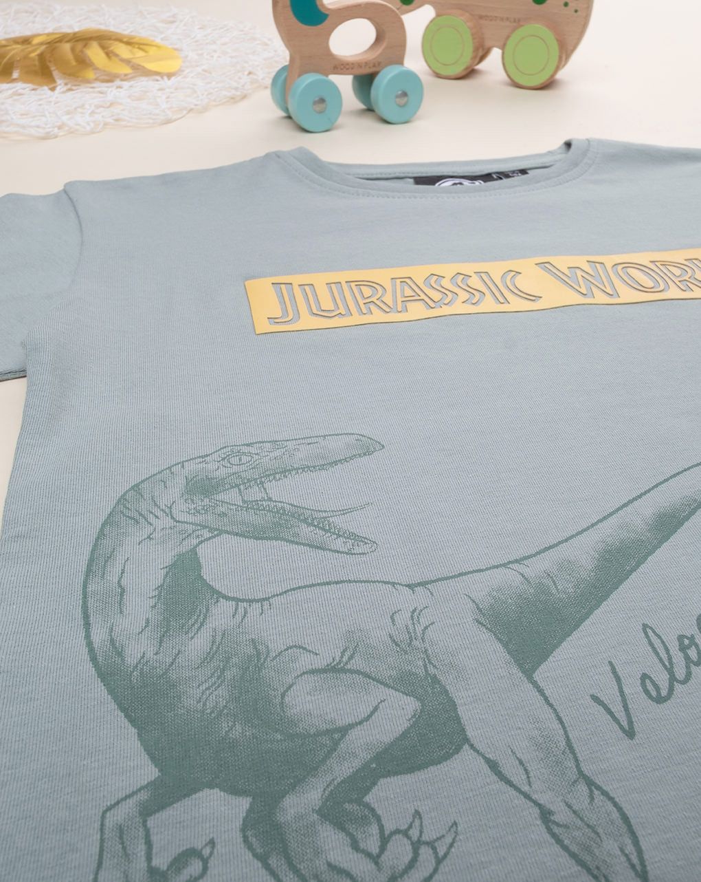 παιδική μπλούζα πράσινη jurassic world για αγόρι - Prénatal