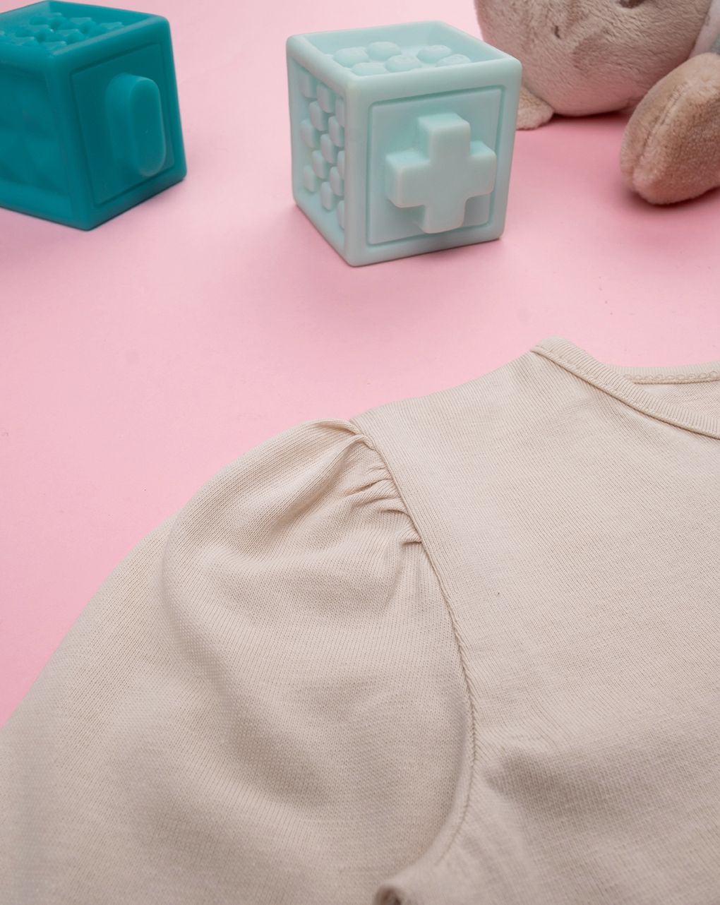 βρεφική μπλούζα μπεζ love για κορίτσι - Prénatal