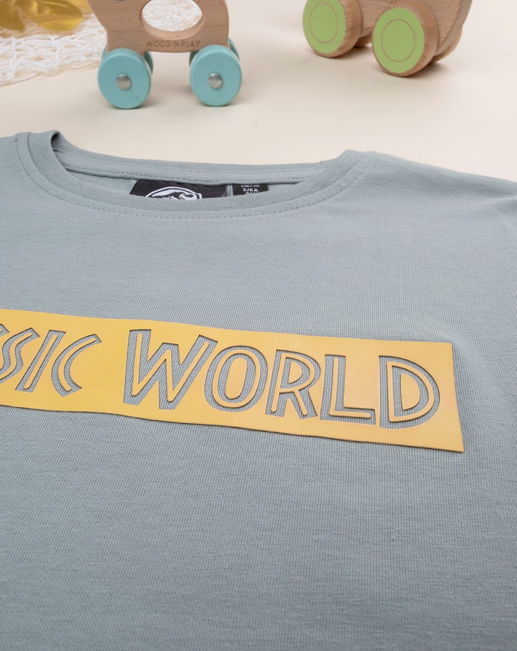 παιδική μπλούζα πράσινη jurassic world για αγόρι - Prénatal