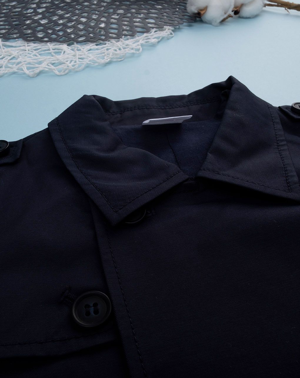 παιδικό trench coat μπλε για αγόρι - Prénatal