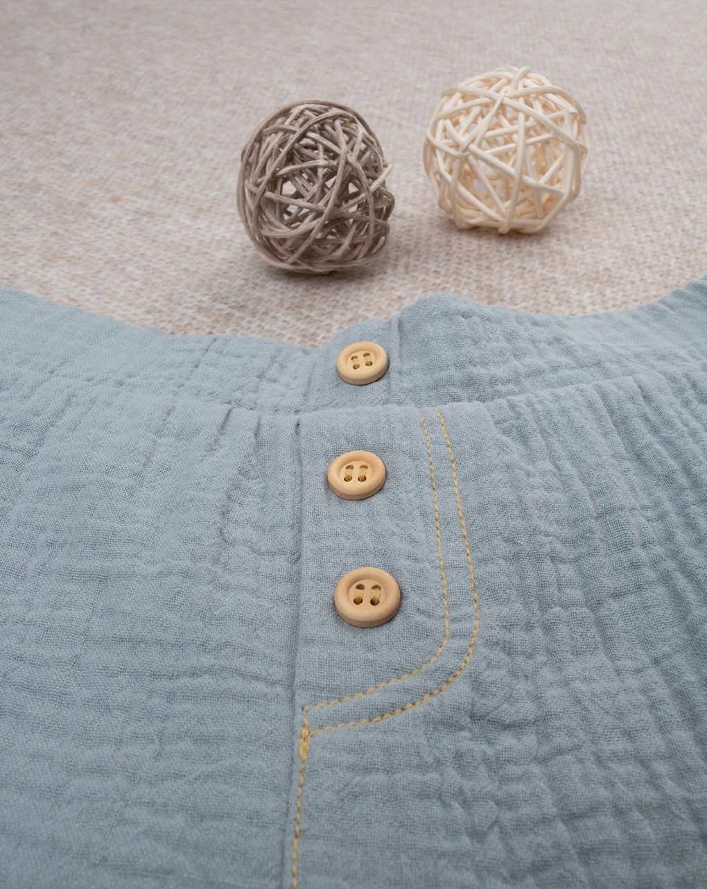 βρεφικό παντελόνι πράσινο μουσελίνα για αγόρι - Prénatal