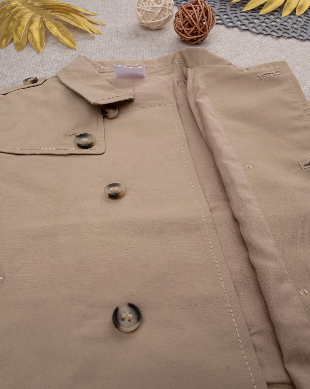 βρεφικό trench coat μπεζ για αγόρι - Prénatal